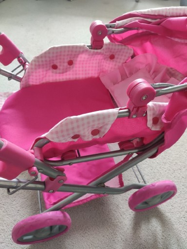 Zdjęcie oferty: Różowy wózek dla lalek 