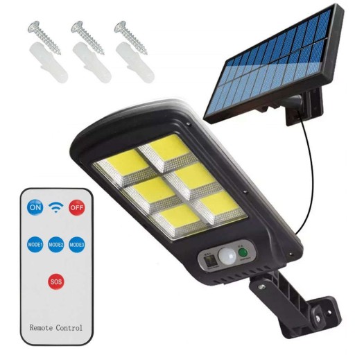 Zdjęcie oferty: LAMPA SOLARNA 120 LED Z ODDZIELNYM PANELEM 