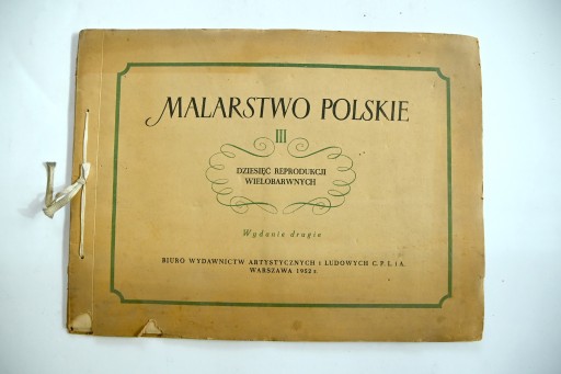 Zdjęcie oferty: MALARSTWO POLSKIE III - wydanie drugie - 1952 rok