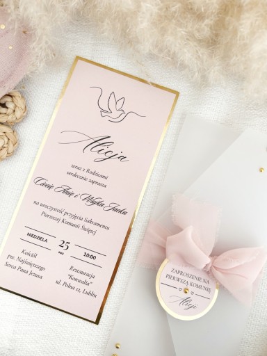 Zdjęcie oferty: Zaproszenia na chrzest roczek pierwszą komunię komunijne chrzciny