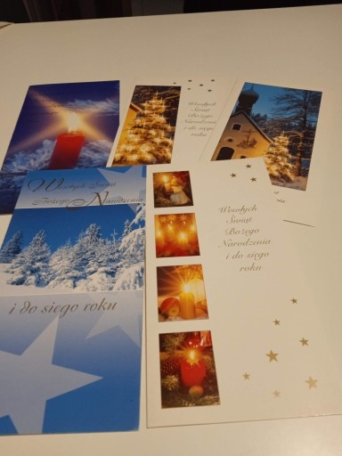Zdjęcie oferty: zestaw 5 kartek świątecznych