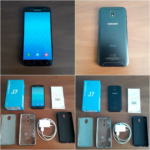 Zdjęcie oferty: Samsung Galaxy J7 2017 SM-J730F/DS Black Komplet 