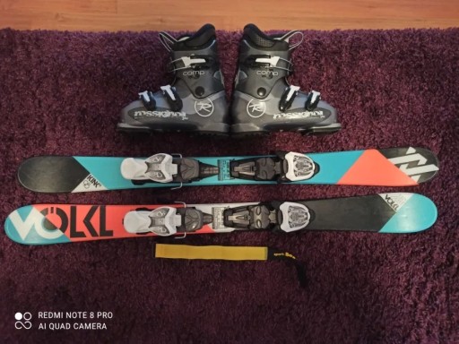 Zdjęcie oferty: Narty Volki freestyle 98cm + Buty rossignol 21,5cm