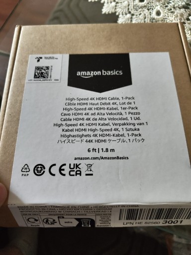 Zdjęcie oferty: AmazonBasics High Speed 4K HDMI 