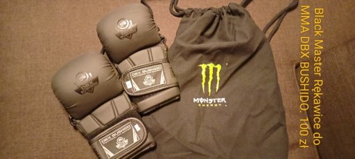 Zdjęcie oferty: Black mastera rękawice MMA