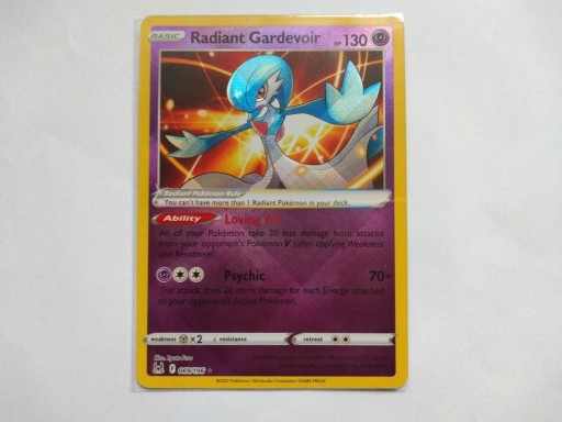 Zdjęcie oferty: Karta Pokemon Radiant Gardevoir 069