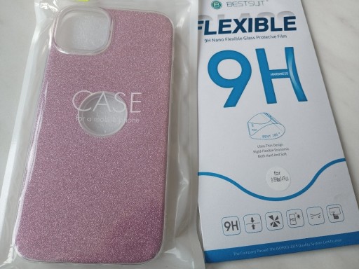 Zdjęcie oferty: Etui iPhone 14Plus różowe + szkło ochronne 