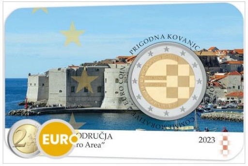 Zdjęcie oferty: 2 euro CHORWACJA  Wprowadzenie euro  FDC blister