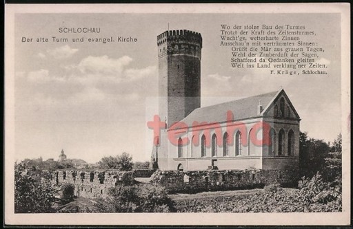 Zdjęcie oferty: CZŁUCHÓW Schlochau wieża kościół ewangelicki