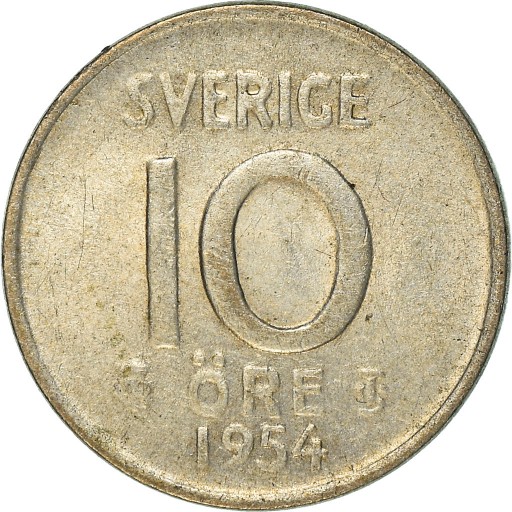 Zdjęcie oferty: Szwecja 10 ore, 1954