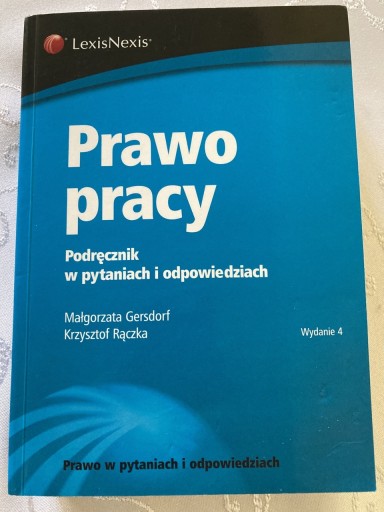 Zdjęcie oferty: Książka Prawo Pracy w Pytaniach i Odpowiedziach