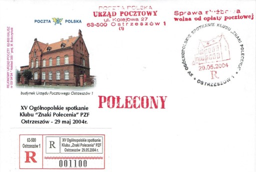 Zdjęcie oferty: 2004-Ostrzeszów,Znaki Polecenia PZF, R "okol.