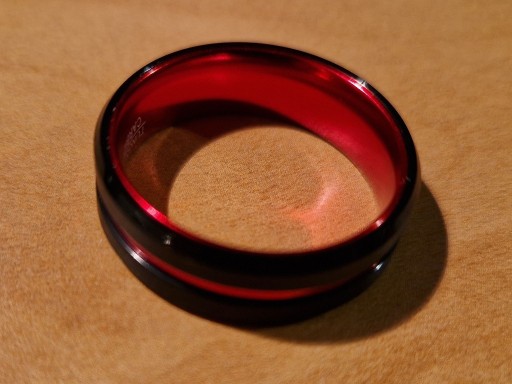 Zdjęcie oferty: Pierścień obrączka męska Tungsten / Carbide