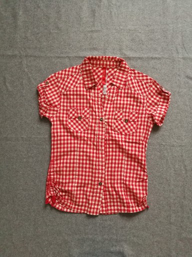 Zdjęcie oferty: Koszula w kratę krata wiązania Butik