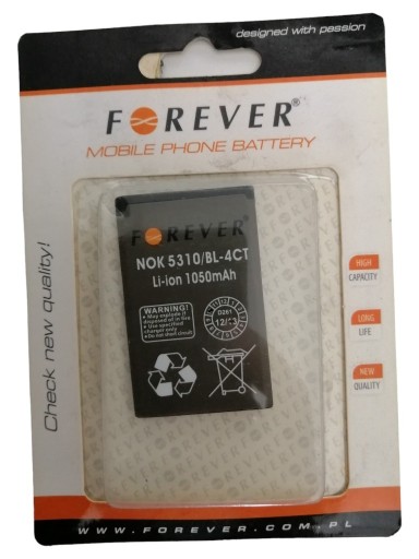 Zdjęcie oferty: Bateria Forever do telefonu Nokia 5310 1050 mAh