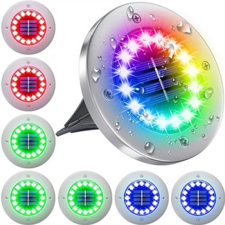 Zdjęcie oferty: LAMPKI OGRODOWE SOLARNE RGB 16 LED