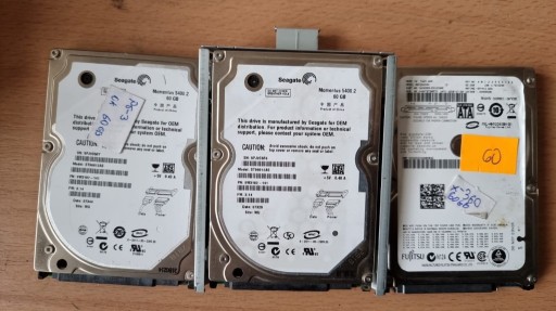 Zdjęcie oferty: dyski 60GB sprawne do Playstation 3 i do Xbox360