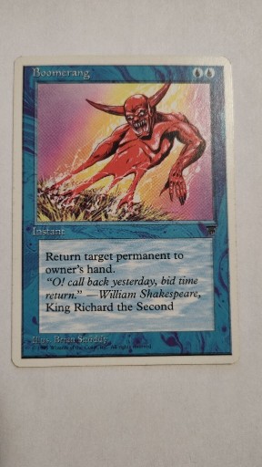 Zdjęcie oferty: MAGIC the Gathering Boomerang 1995 r.