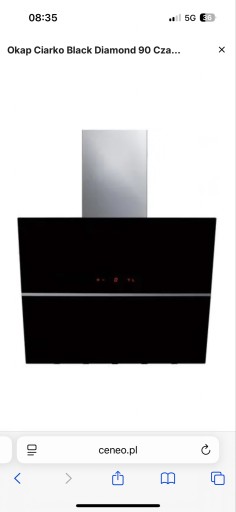 Zdjęcie oferty: OKAP DIAMOND Mini black 90