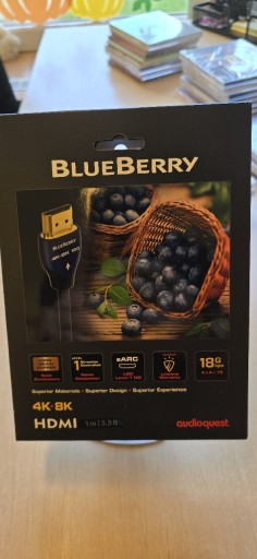 Zdjęcie oferty: AUDIOQUEST BLUEBERRY - KABEL HDMI 