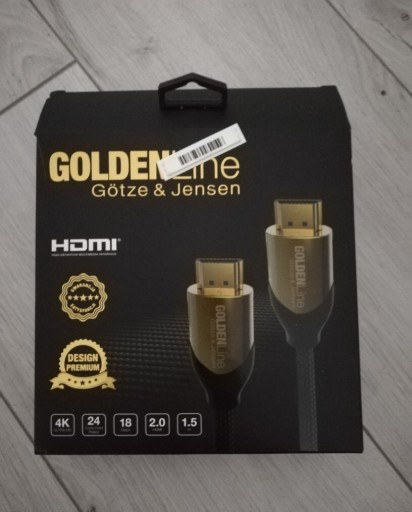 Zdjęcie oferty: Kabel HDMI Gotze&Jensen Goldenline nowy 
