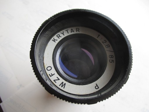 Zdjęcie oferty: Obiektyw WZFO Krytar 85mm/1:28 do rzutnika Unikat