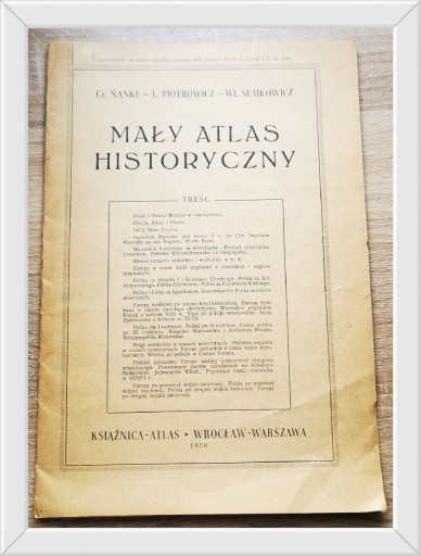 Zdjęcie oferty: Mały atlas historyczny 1950 rok