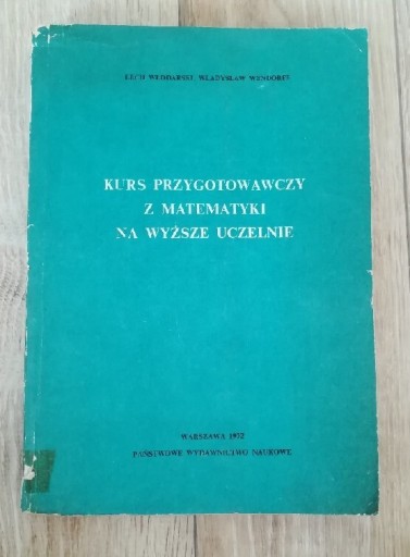 Zdjęcie oferty: Kurs przygotowawczy z matematyki Lech Włodarski