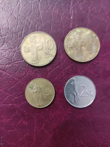 Zdjęcie oferty: Słowacja 10 koron 1993,94 + 2k 1995 + 1k 1993