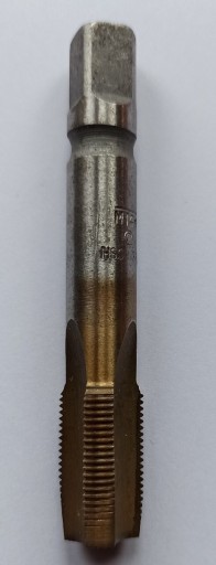Zdjęcie oferty: Gwintownik ręczny prawoskrętny M14x1 HSS powlekany TiN zdzierak