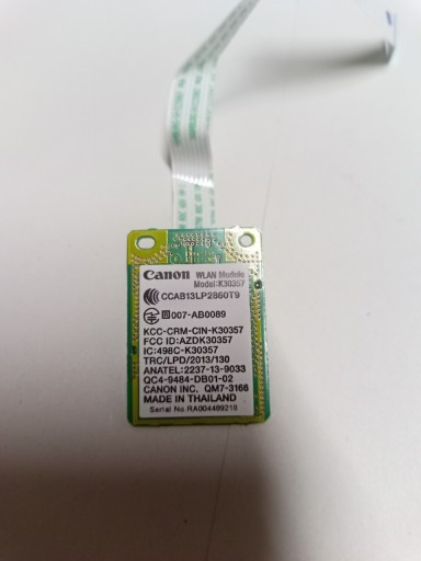 Zdjęcie oferty: moduł Wi-Fi do drukarki Canon IP 7250 