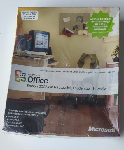 Zdjęcie oferty: Office 2003 dla Nauczycieli, Studentów PL NOWY!