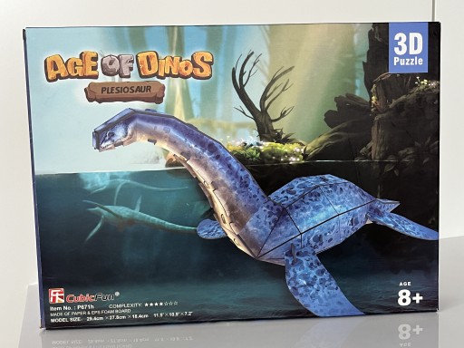 Zdjęcie oferty: Puzzle 3D dinozaura Plezjozaur Age of Dinos nowe