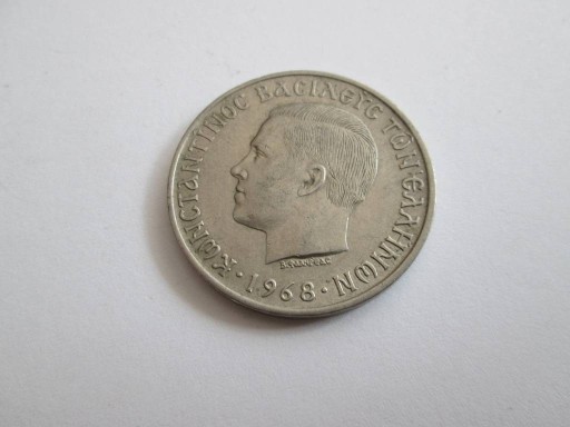 Zdjęcie oferty: GRECJA 10 DRACHM 1968