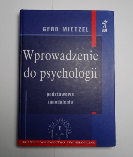 Zdjęcie oferty: Wprowadzenie do psychologii Gerd Mietzel