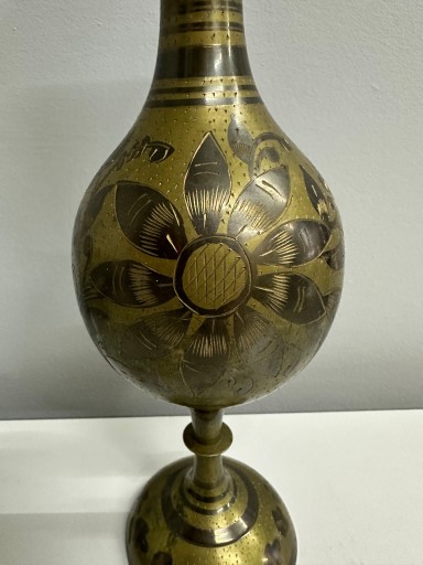 Zdjęcie oferty: Mosiądz-Mosiężny wazon Talwar Indie 31 cm