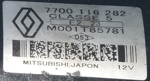 Zdjęcie oferty: Rozrusznik Mitsubishi 7700 116 282, M001 T85781.