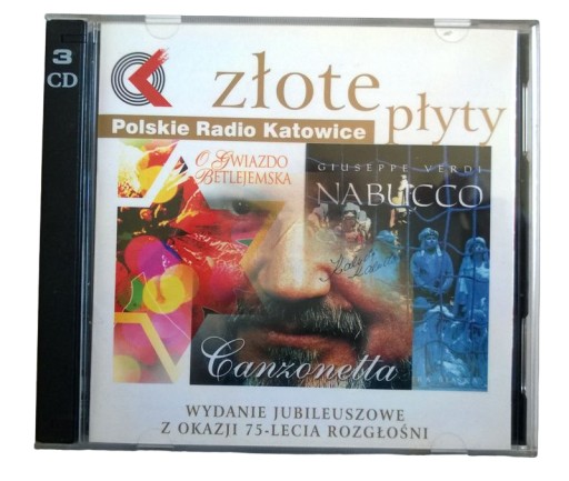 Zdjęcie oferty: 3CD Złote Płyty Radio Katowice Kolędy Verdi NOWE