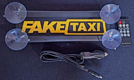 Zdjęcie oferty: Tablica LED FakeTAXI na szybe do samochodu 12V