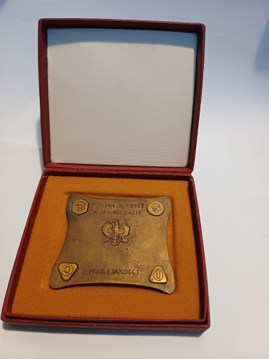Zdjęcie oferty: Stary medal 60 lat Służby Miar orzeł