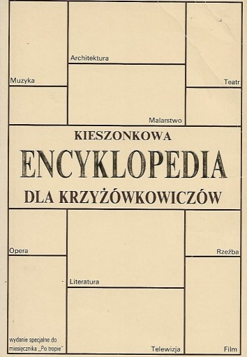 Zdjęcie oferty: Kieszonkowa encyklopedia dla krzyżówkowiczów.