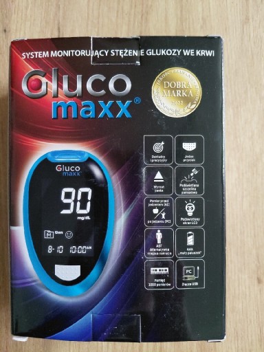 Zdjęcie oferty: GLUKOMETR GLUCOMAXX AKCESORIA, PUDEŁKO