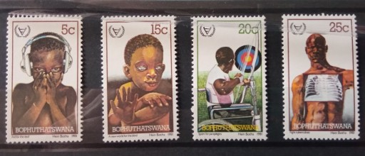 Zdjęcie oferty: Znaczki czyste Bophuthatswana1981r Mi68-71 Ludność