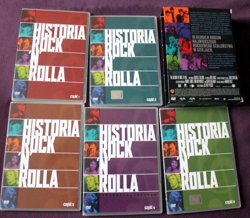 Zdjęcie oferty: HISTORIA ROCK'N'ROLLA 5x DVD box
