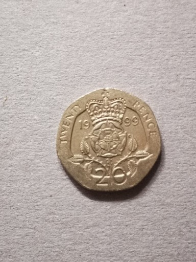 Zdjęcie oferty:  TWENTY  20  PENCE z 1999 r. 