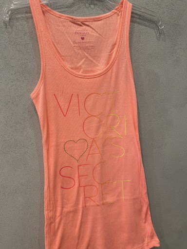 Zdjęcie oferty: Victoria’s Secret Koszulka Top Cotton Lingerie z USA Pomarańczowa S Nowa