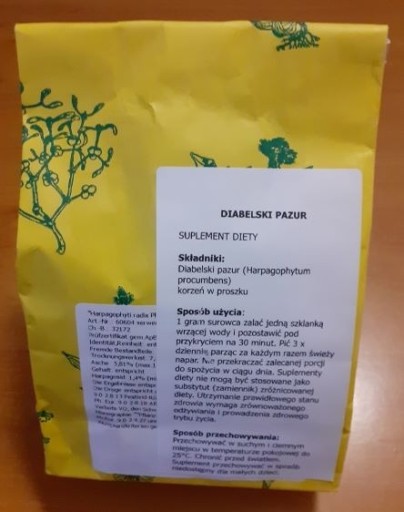 Zdjęcie oferty: Diabelski pazur / Harpagophytum procumbens 250g