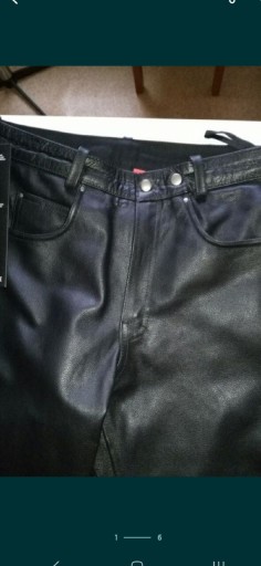 Zdjęcie oferty: Spodnie skórzane r. 50, pas 86 cm