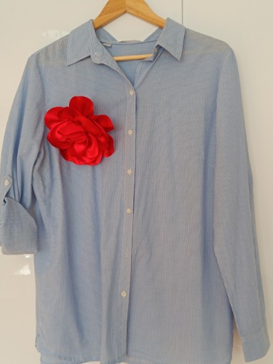 Zdjęcie oferty: Koszula w paski niebieskie 100% bawełna 