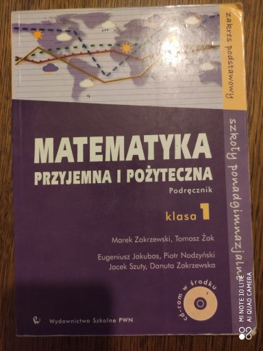 Zdjęcie oferty: Matematyka, podręcznik, kl. 1 - Wyd. Szkolne PWN
